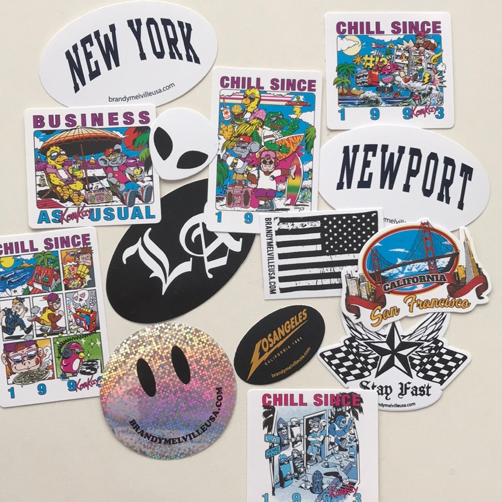 14 brandy Melville Stickers